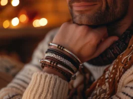 Idées de bijoux à offrir à son homme pour la Saint Valentin : bracelets tendance en cuir, acier et argent